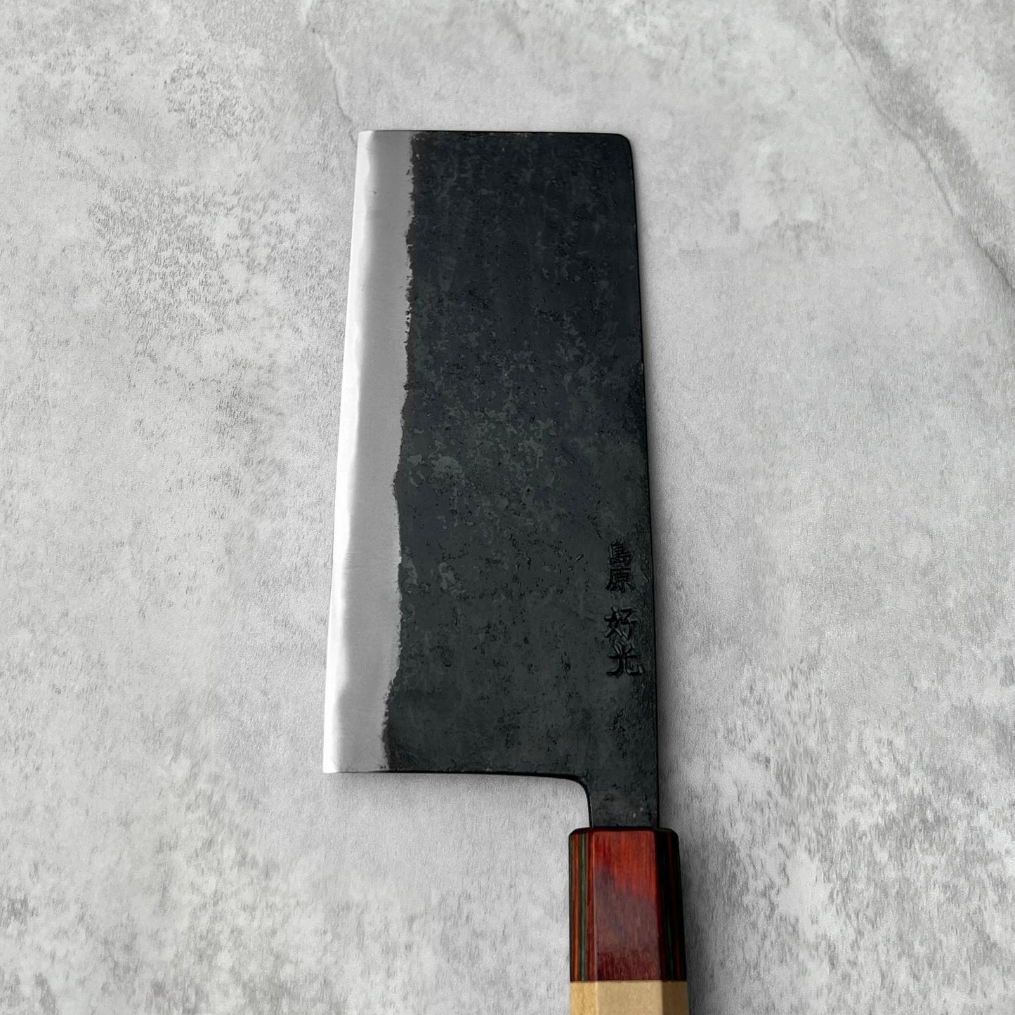 Yosimitu Kajiya White #2 Kurouchi Tall Nakiri 170mm
