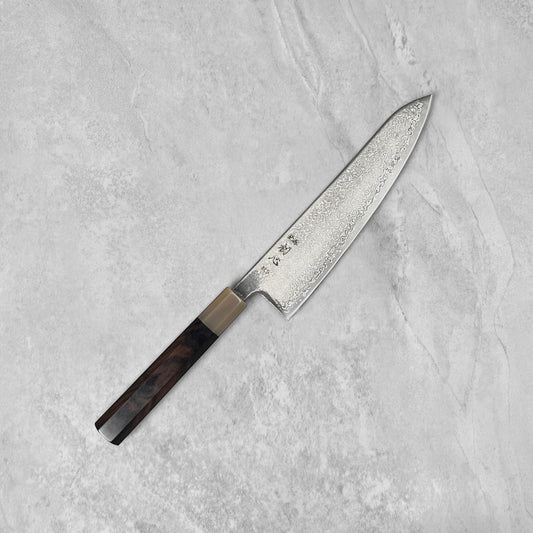 Hatsukokoro Hikari SLD Damascus Kurozome Gyuto 210mm