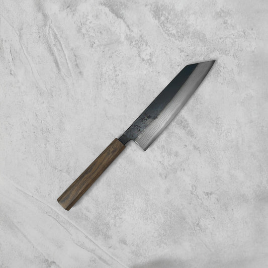 Hatsukokoro Kumokage Blue #2 Kurouchi Damascus Bunka 180mm