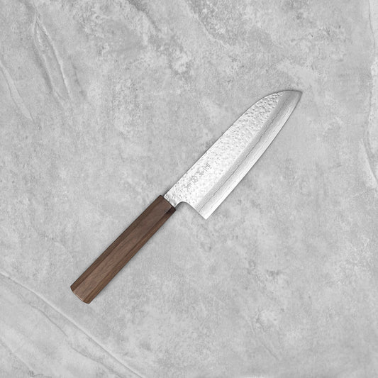 Makoto Kurosaki VG7 Tsuchime Damascus Santoku 165mm