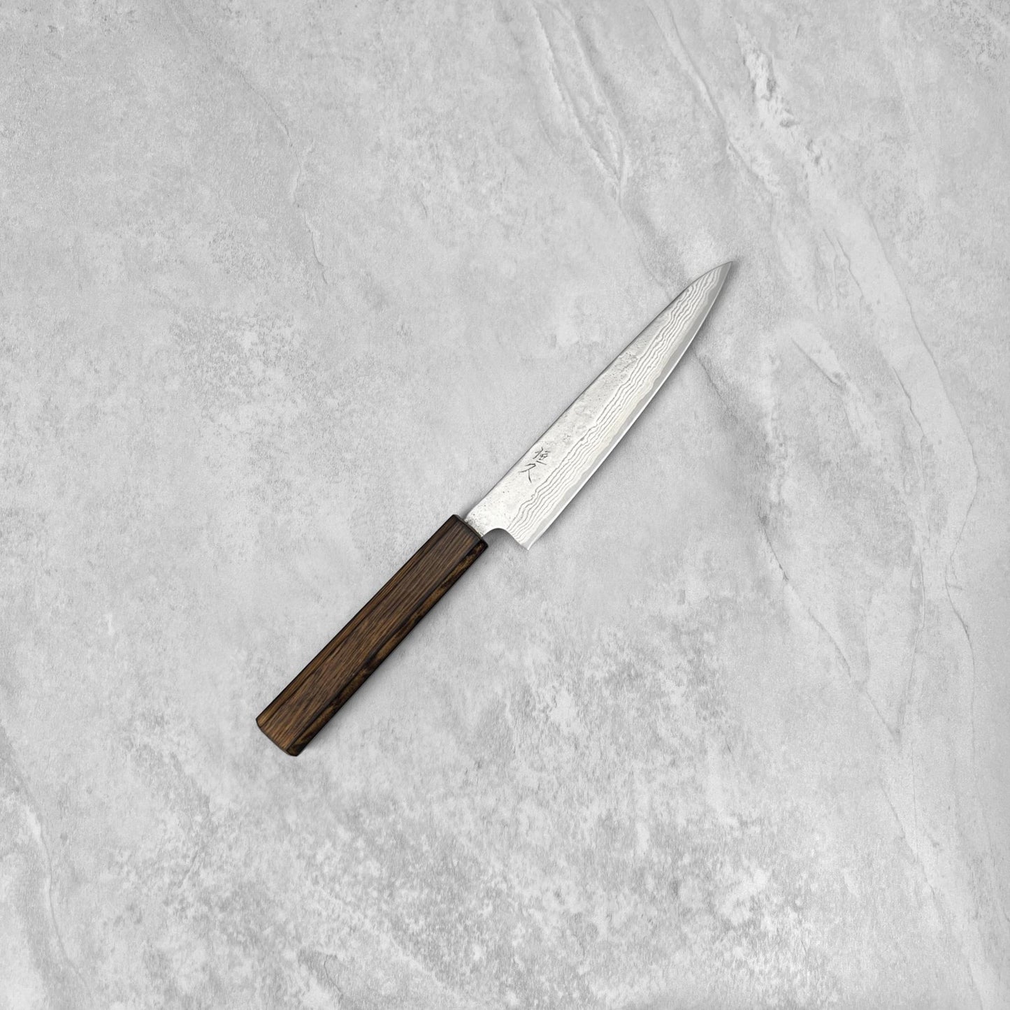 Tsunehisa 440C Nashiji Damascus Petty 150mm