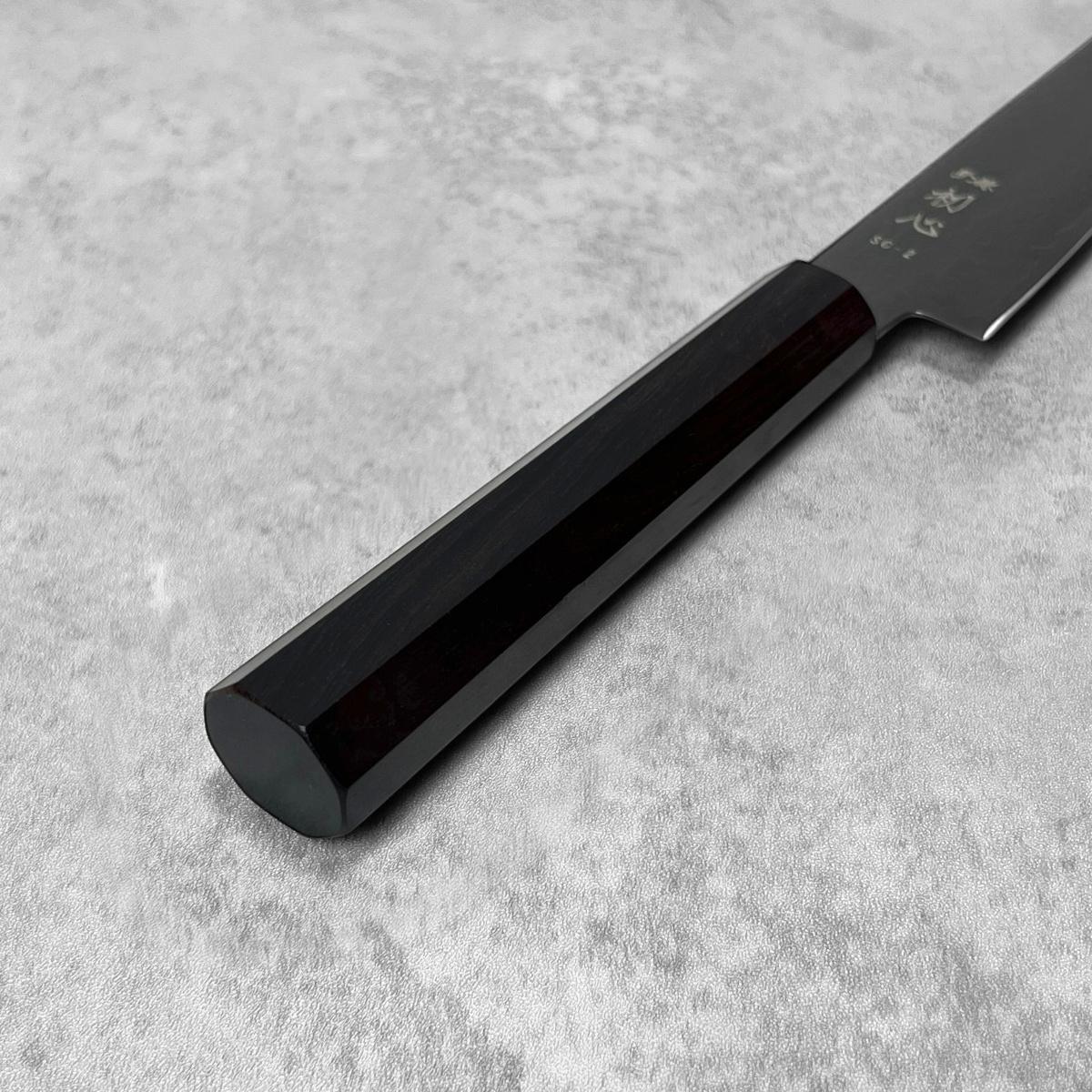Hatsukokoro Ryuhyo Black SG2 Damascus Petty 150mm