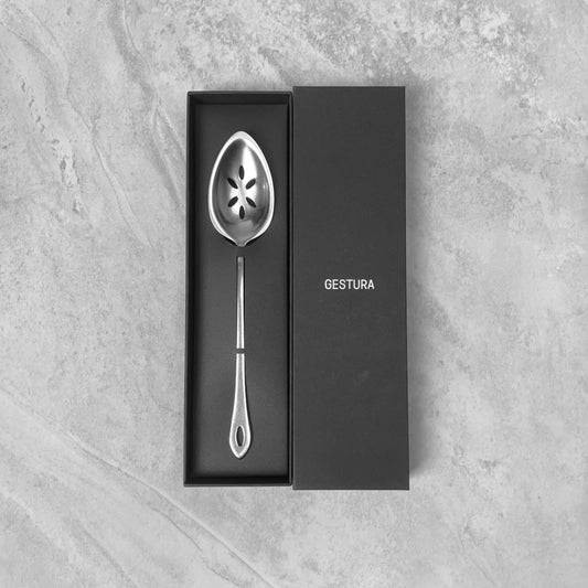 Gestura 00 Silver Spoon - Slotted Plating Spoon