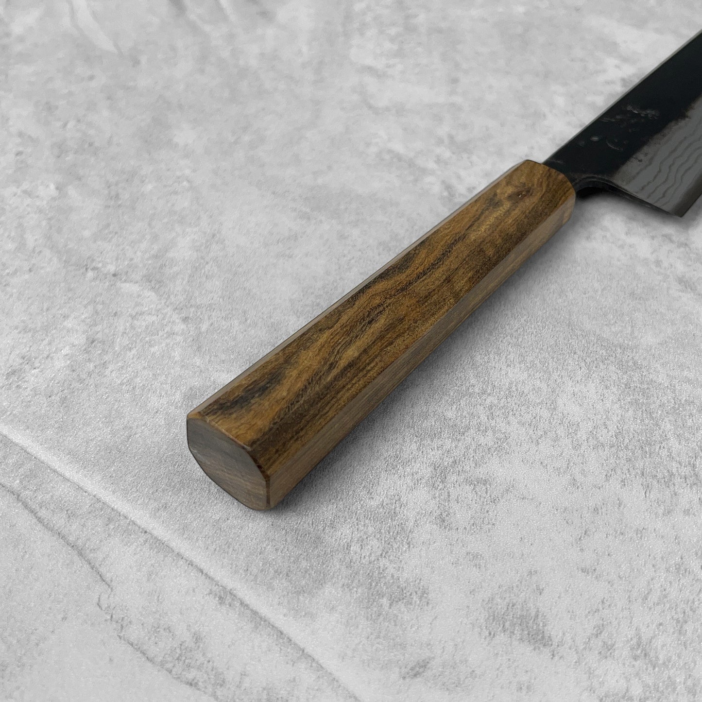 Hatsukokoro Kumokage Blue #2 Kurouchi Damascus Bunka 180mm