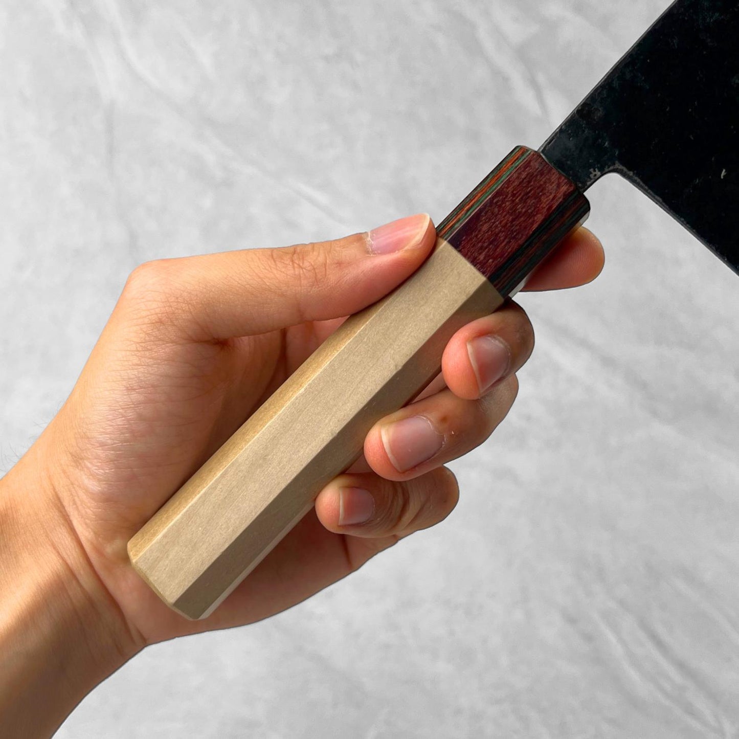 Yosimitu Kajiya White #2 Kurouchi Tall Nakiri 170mm