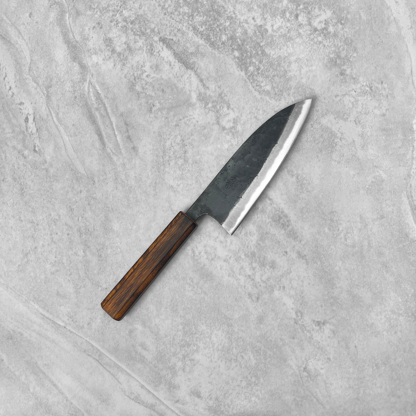 Hidetsune Blue #2 Kurouchi Double Beveled Deba 165mm