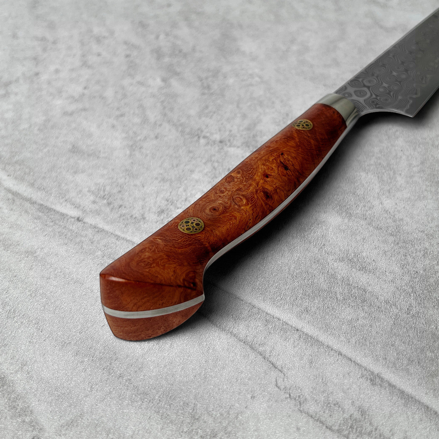 Nigara Hamono Anmon "Raindrop Damascus" SG2 Karin Western Petty 150mm