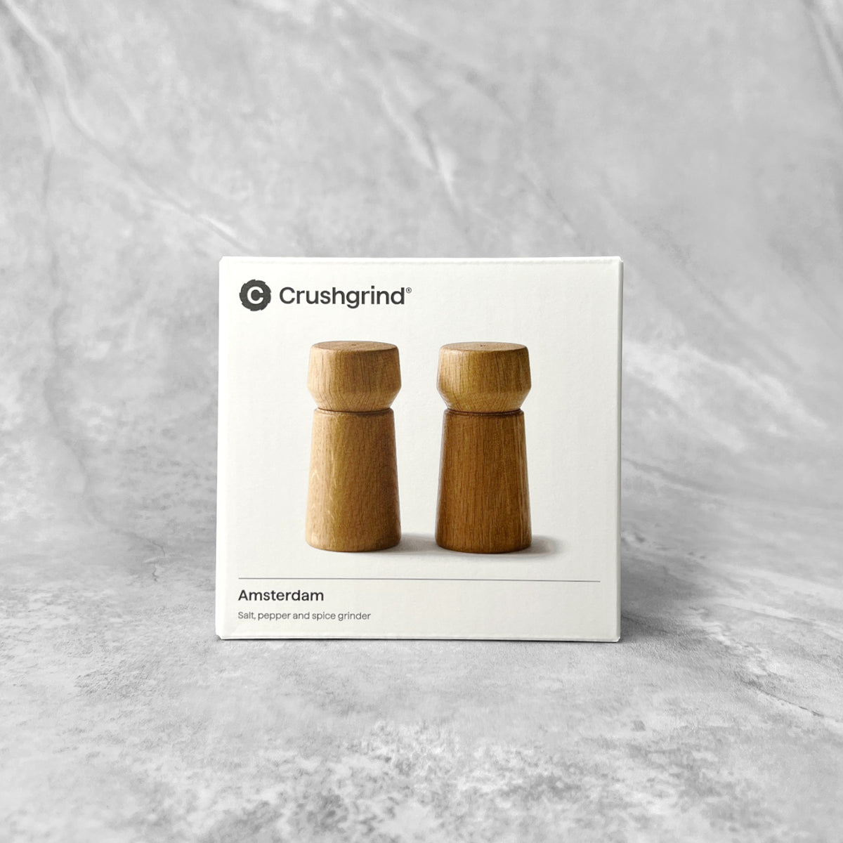 Crushgrind Amsterdam Grinder Set 11cm (Oak)