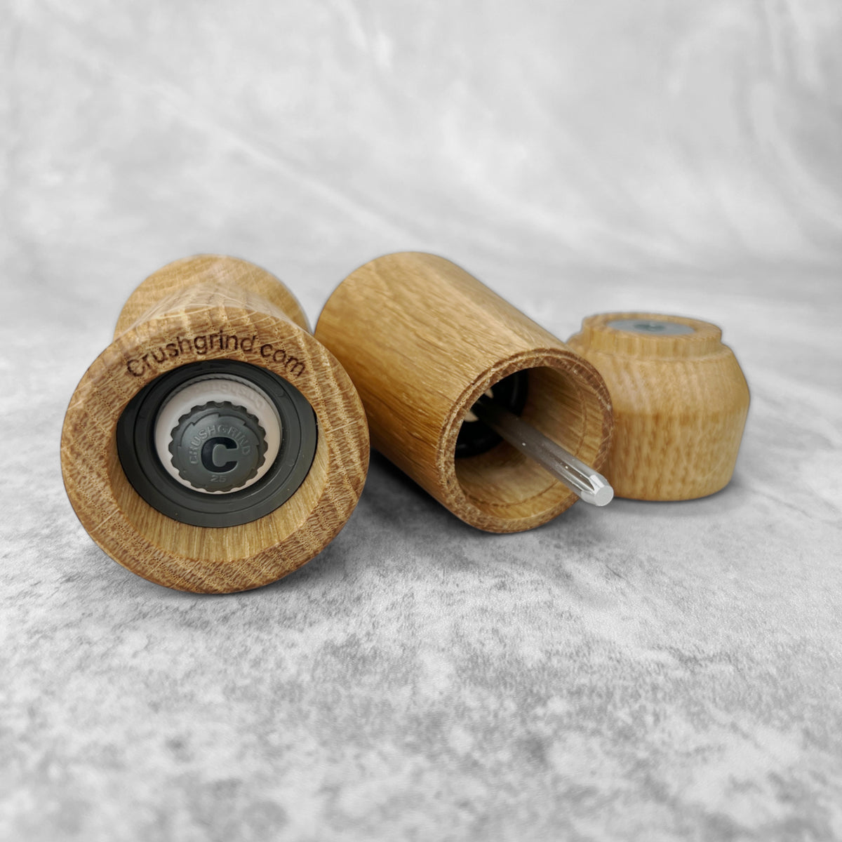 Crushgrind Amsterdam Grinder Set 11cm (Oak)