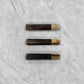 Ebony Octagonal Handle with White Buffalo Horn Ferrule
