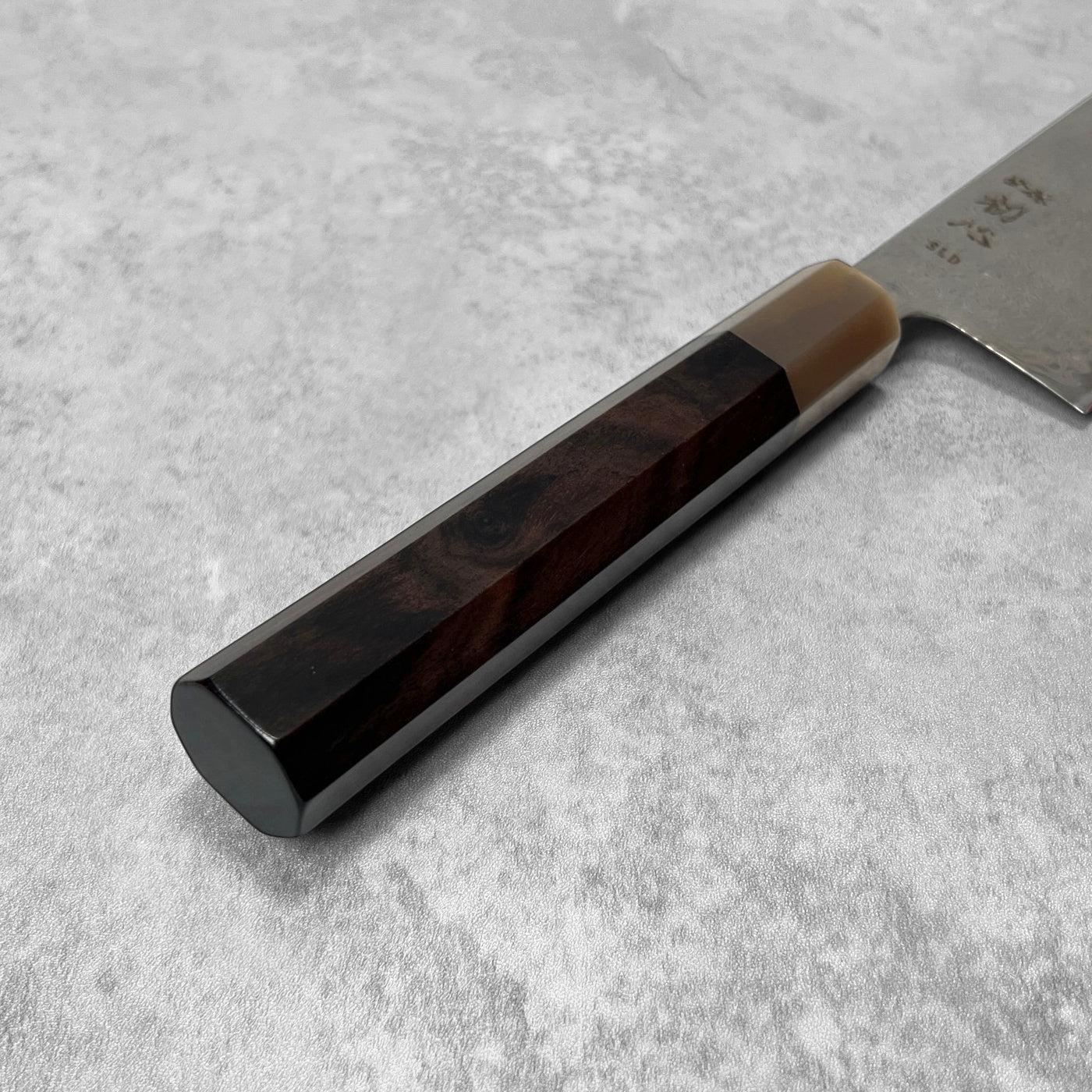 Hatsukokoro Hikari SLD Damascus Kurozome Gyuto 210mm
