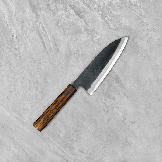 Hidetsune Blue #2 Kurouchi Double Beveled Deba