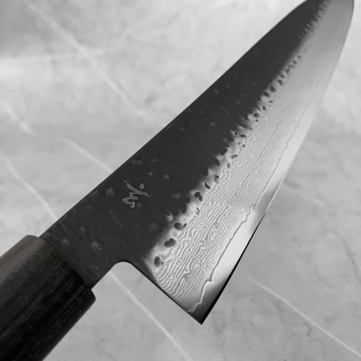 Shizu Hamono Gen Kurouchi Damascus Bunka