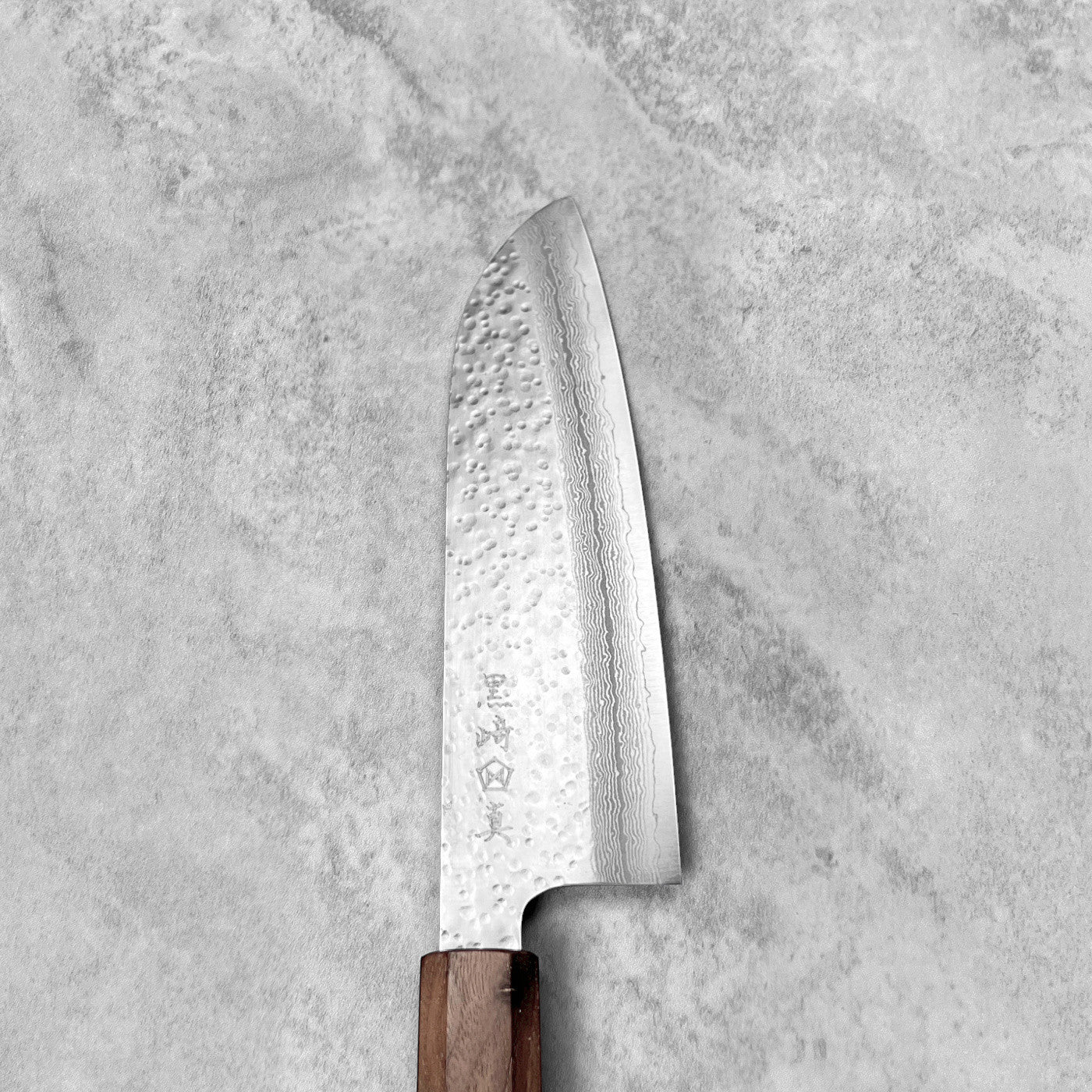 Makoto Kurosaki VG7 Tsuchime Damascus Santoku 165mm
