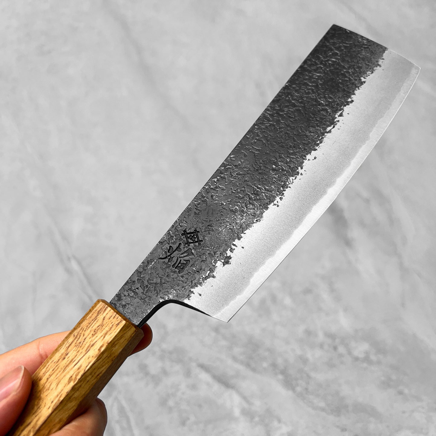 Sakai Takayuki Homura Guren Blue #2 Kurouchi Tsuchime Nakiri 180mm (by Itsuo Doi)