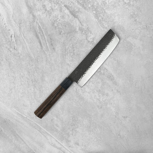 Shizu Hamono Gen VG10 Kurouchi Damascus Nakiri