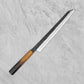 Sakai Takayuki Homura Guren Blue #2 Kurouchi Tsuchime Kengata Yanagiba 300mm (by Itsuo Doi)