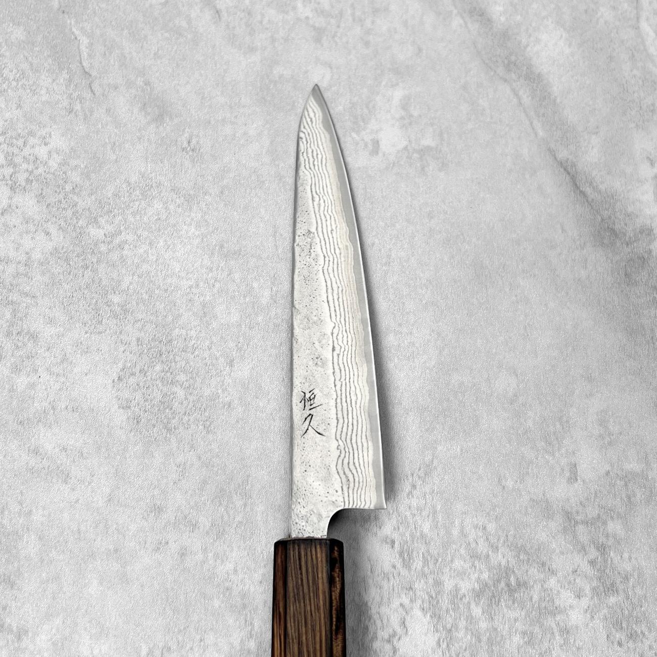 Tsunehisa 440C Nashiji Damascus Petty 150mm