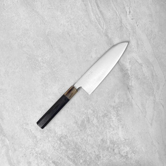 Tsunehisa Ginsan Migaki Santoku 165mm