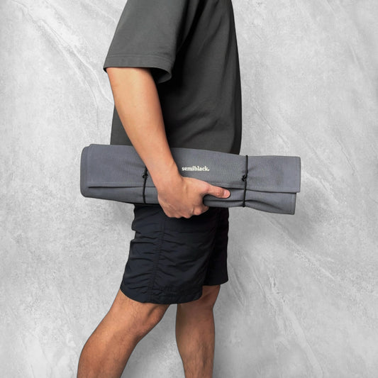 Semiblack 7 Pocket Knife Roll - Slate Grey