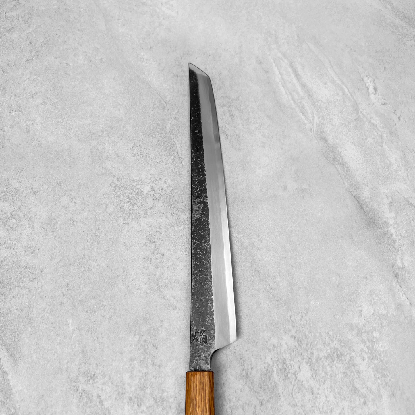 Sakai Takayuki Homura Guren Blue #2 Kurouchi Tsuchime Sakimaru 300mm (by Itsuo Doi)