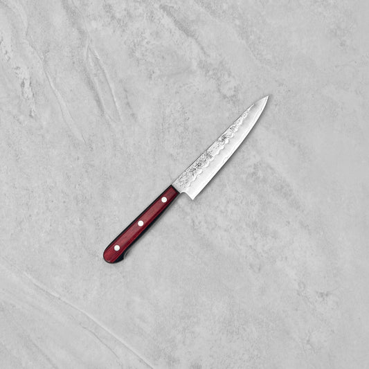 Tsunehisa Ginsan Nashiji Red Western Petty 135mm