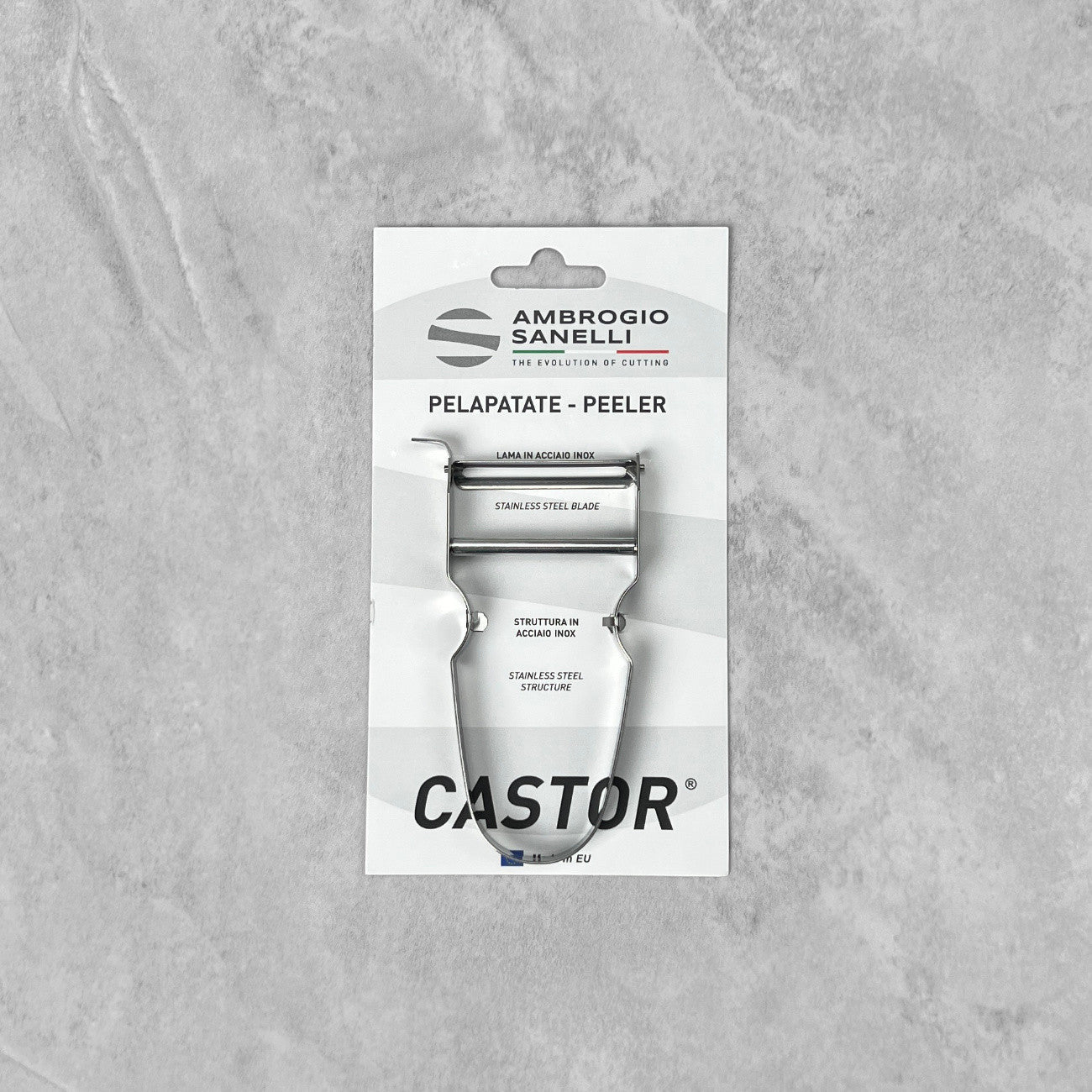 Ambrogio Sanelli Stainless Steel Blade Castor Peeler