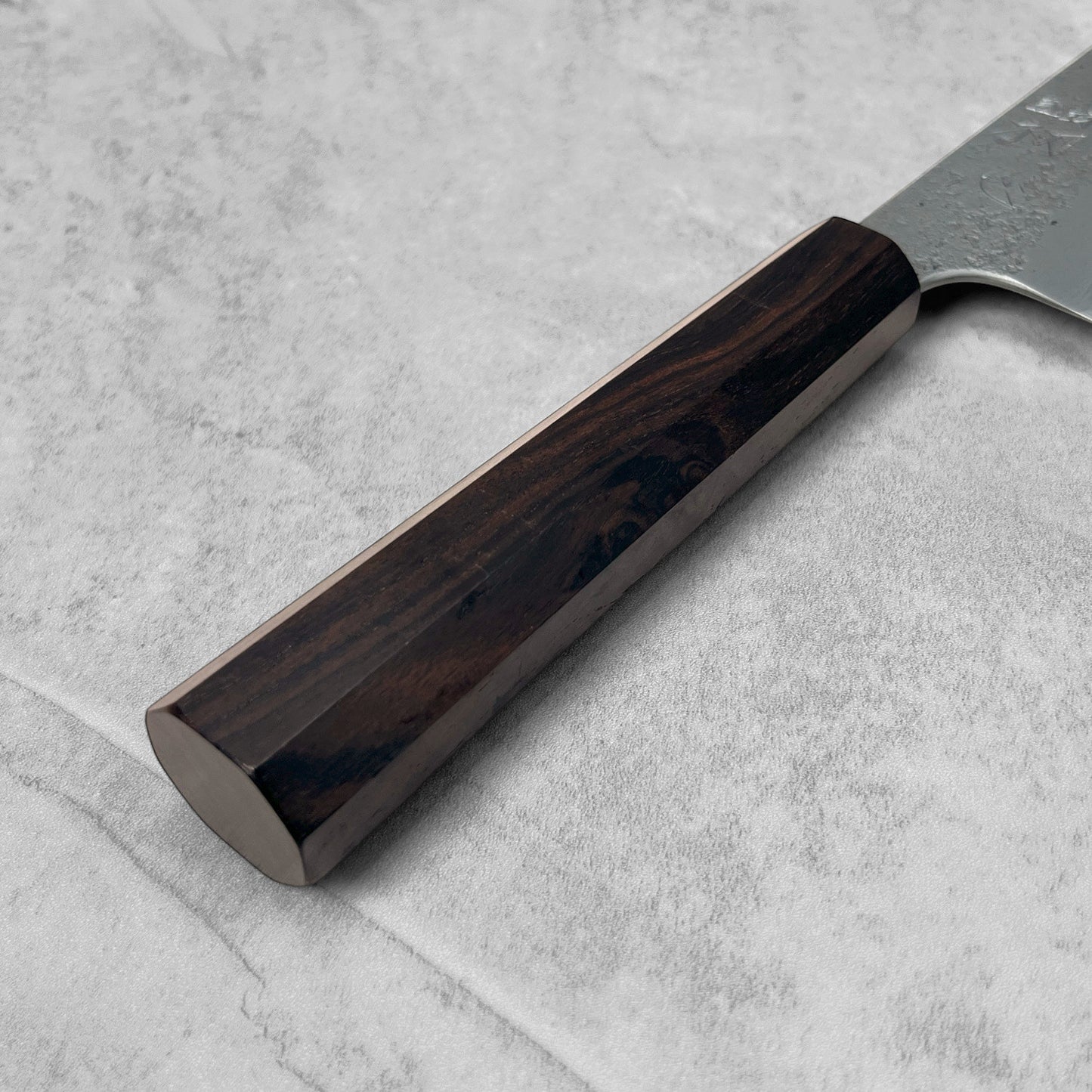 Hatsukokoro Ryusui Blue #2 Nashiji Damascus Gyuto