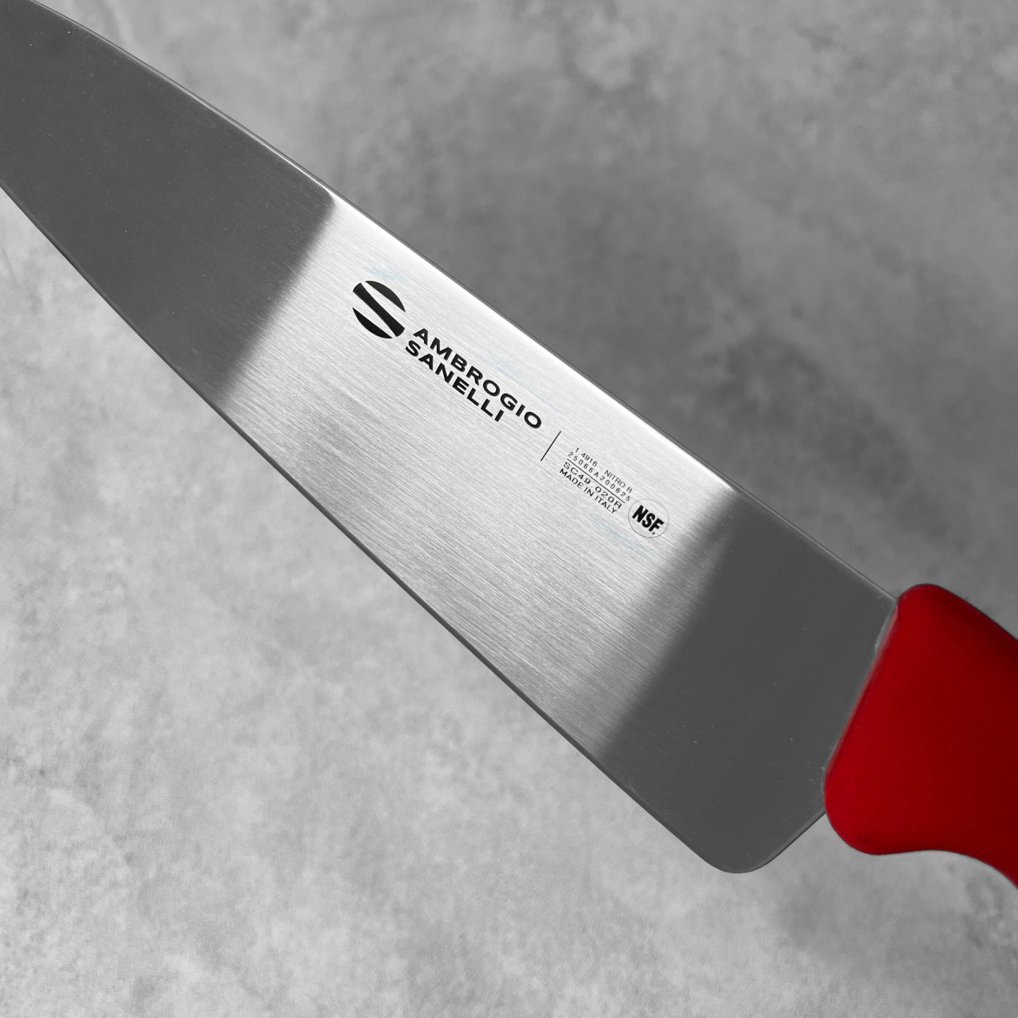 Ambrogio Sanelli Supra Nitro-B Chef Knife (Red)