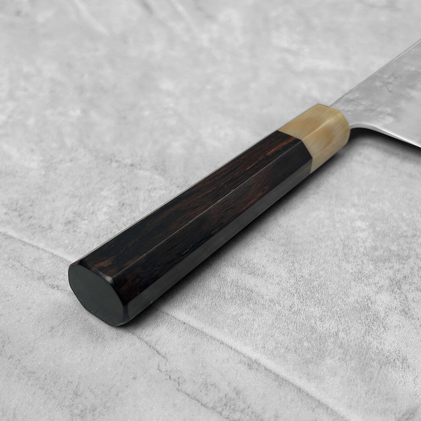 Tsunehisa Ginsan Nashiji Gyuto 210mm (Ebony & Buffalo Horn Handle)