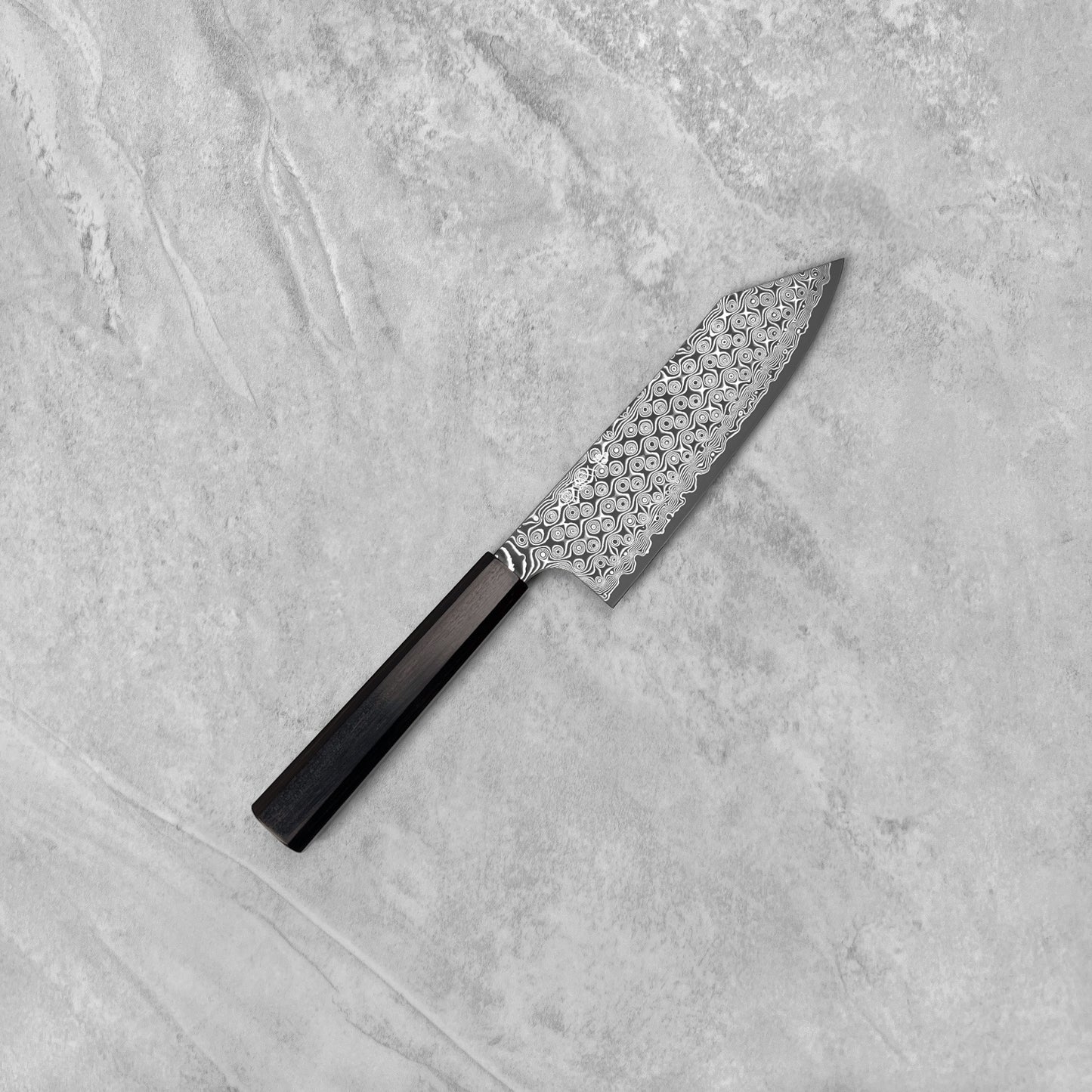 Nigara Hamono Anmon "Raindrop Damascus" SG2 Bunka 180mm