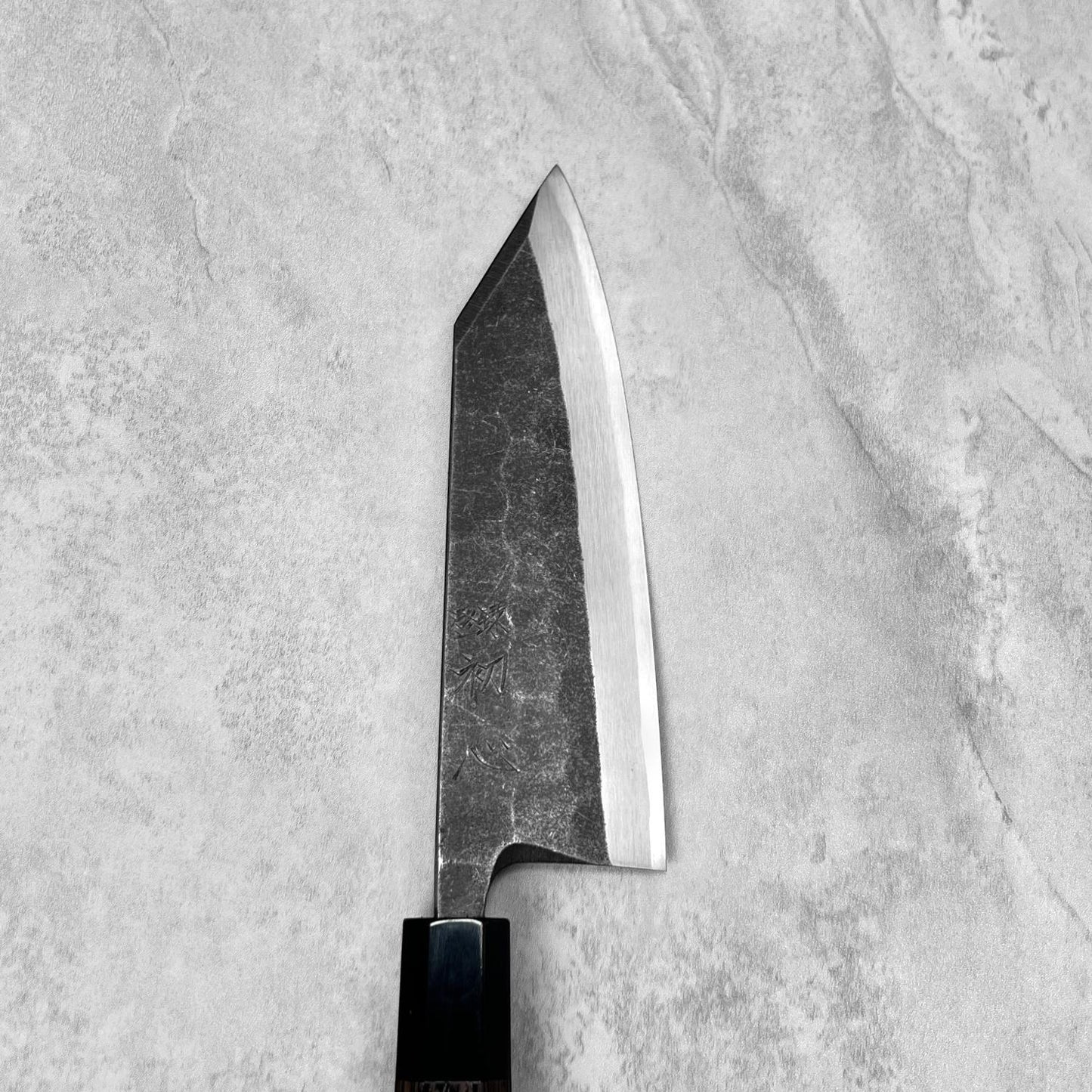 Hatsukokoro x Myojin Shirasagi Blue #2 Kurouchi Kiritsuke Deba