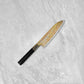 Hatsukokoro Kujaku V-Toku2 Rainbow Damascus Santoku 180mm