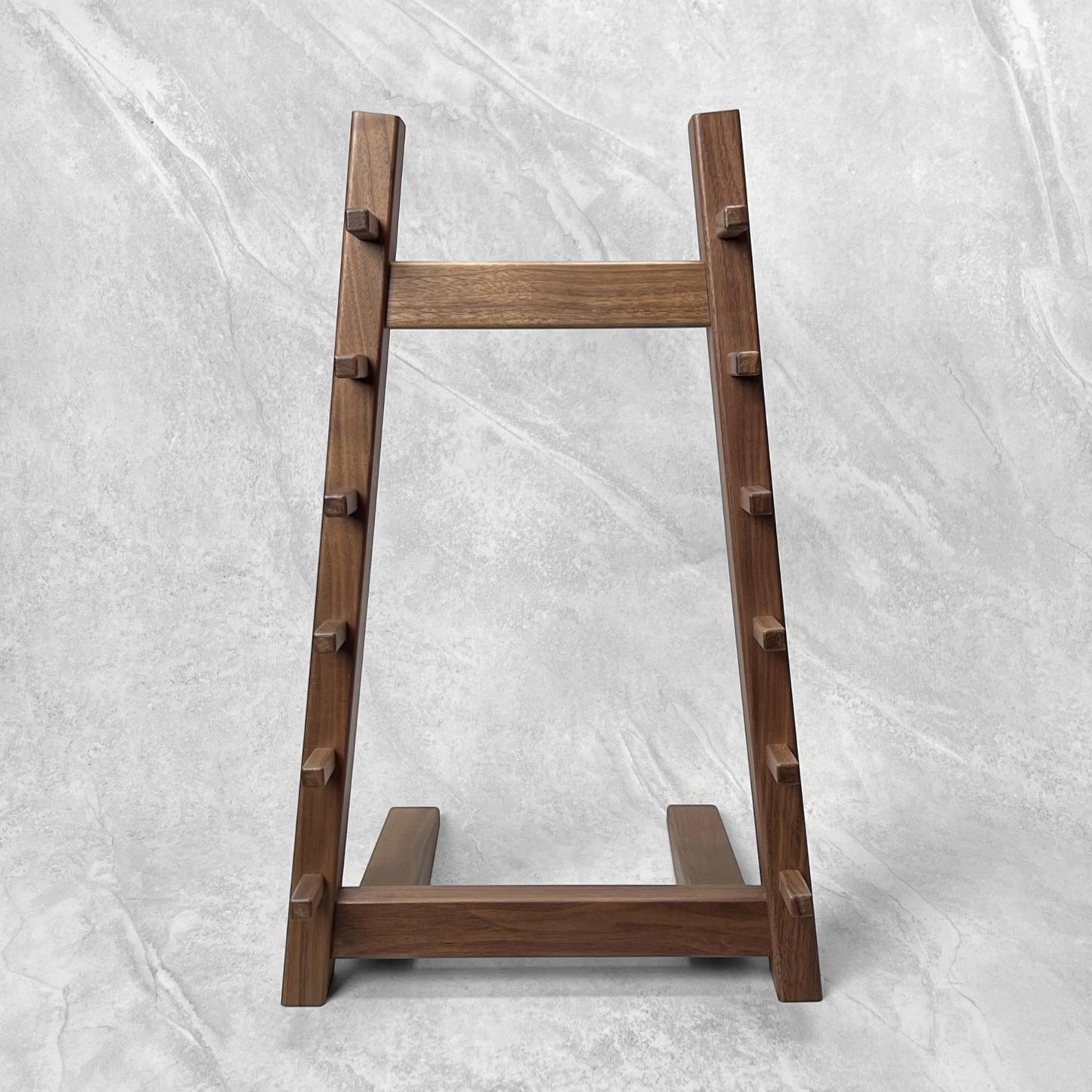 6-Tier Walnut Knife Stand