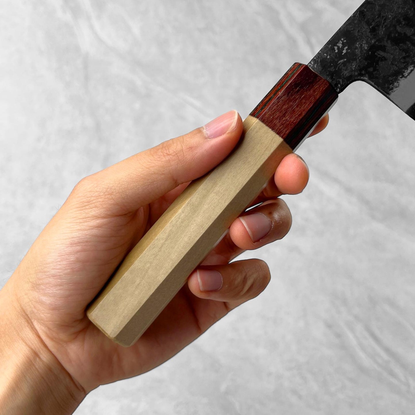 Yosimitu Kajiya White #2 Kurouchi Kiritsuke 190mm