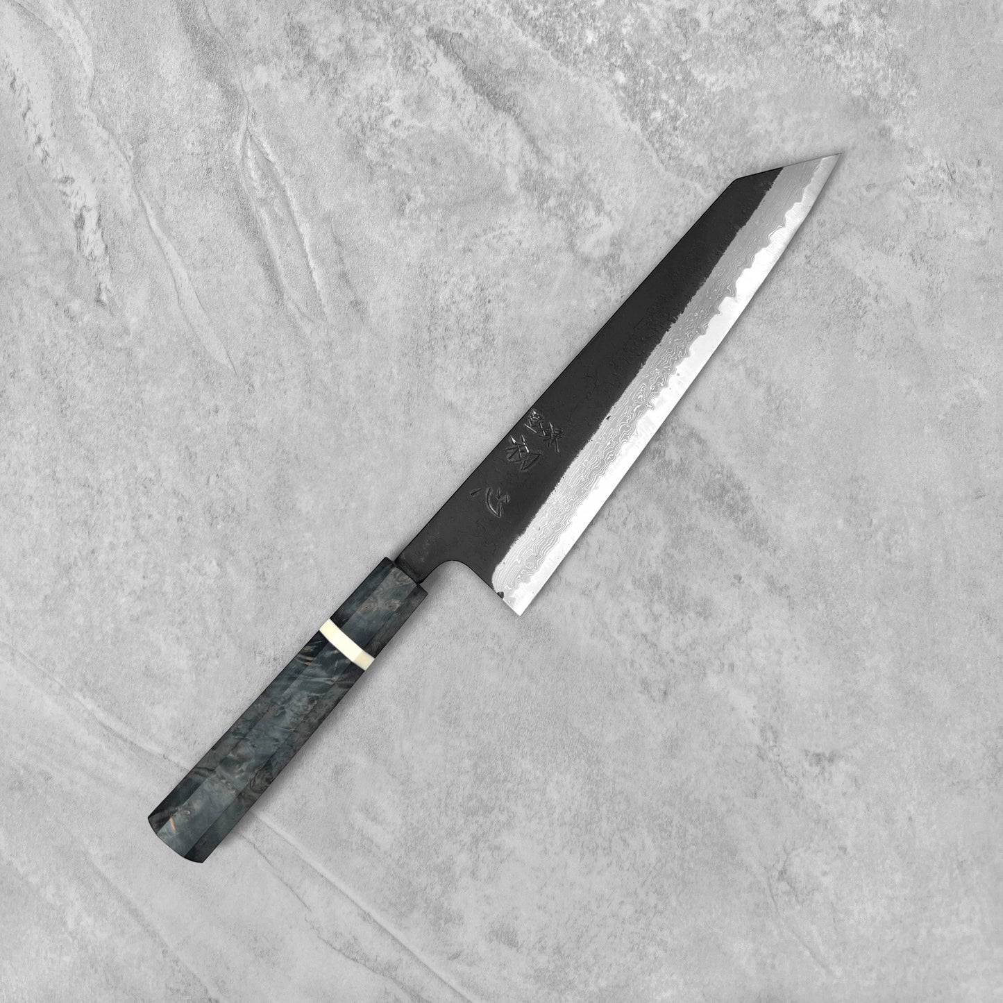 Hatsukokoro Shinkiro AS Kurouchi Damascus Gyuto Kiritsuke Gyuto 240mm