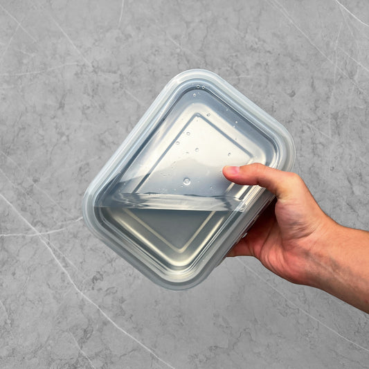 Semiblack Microwavable Stainless Steel Container