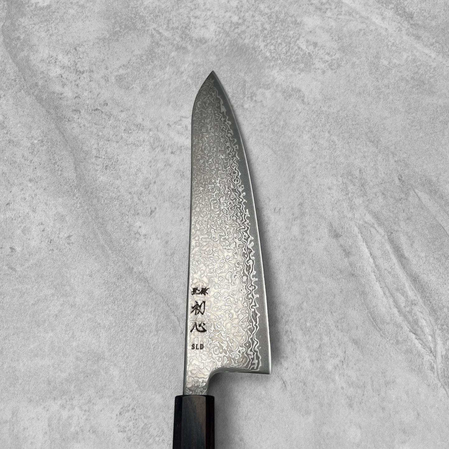 Hatsukokoro Hikari SLD Damascus Kurozome Gyuto 210mm