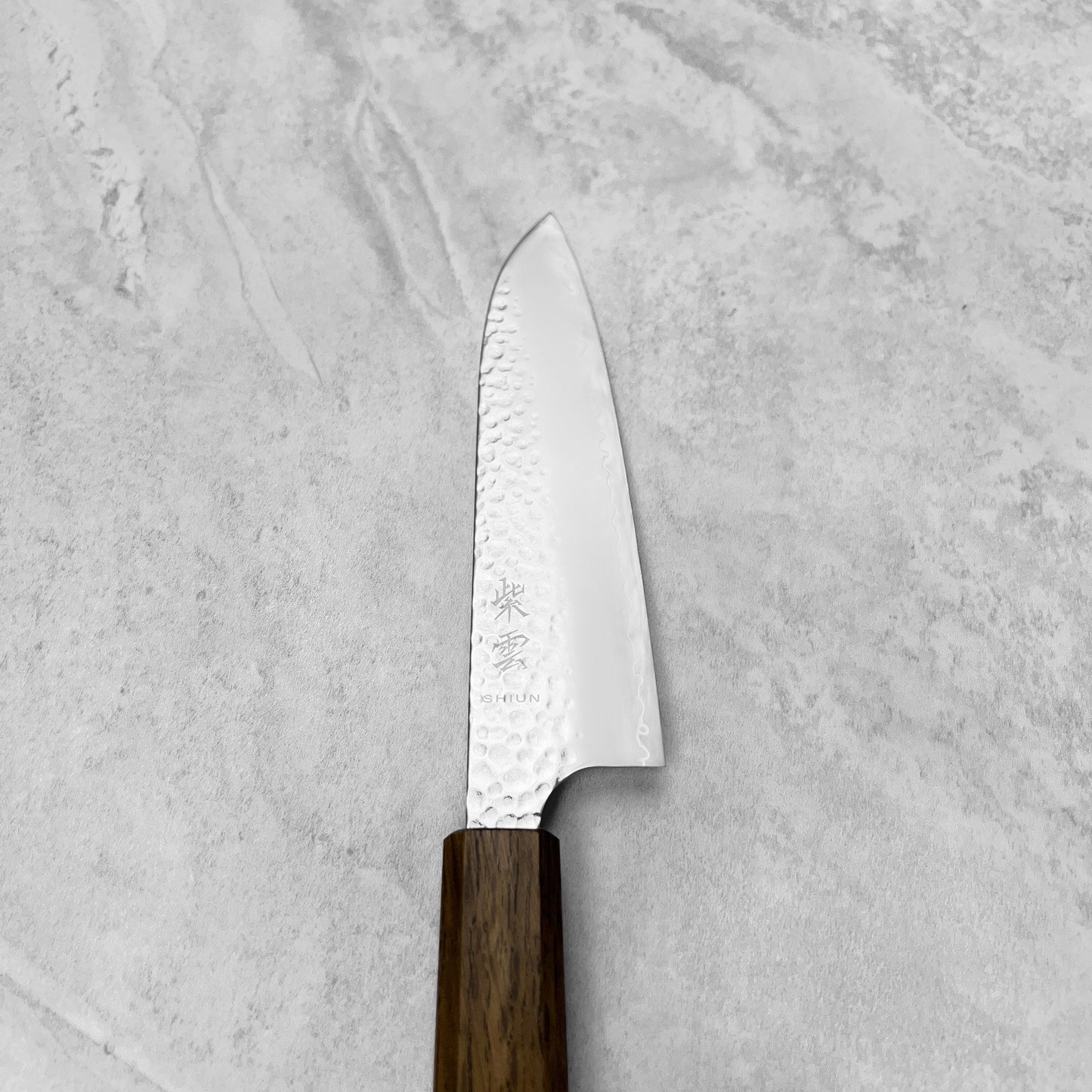 Seki Kanetsugu Shiun VG10 Soot Black Santoku 170mm