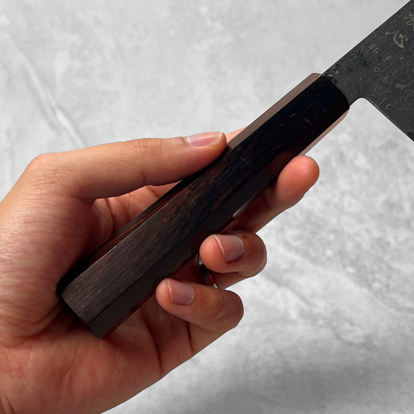Hatsukokoro Ryuhyo Kurozome SG2 Damascus Bunka 180mm