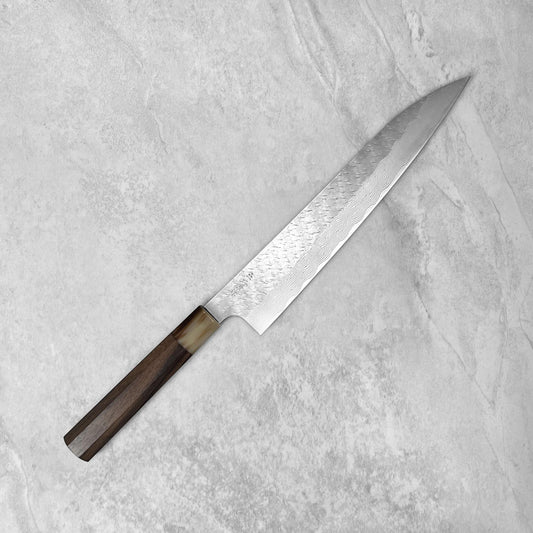 Nigara Hamono SG STRIX Tsuchime Damascus Sujihiki 270mm