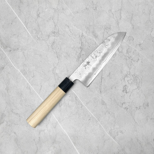 Tsunehisa Ginsan Nashiji Santoku 165mm