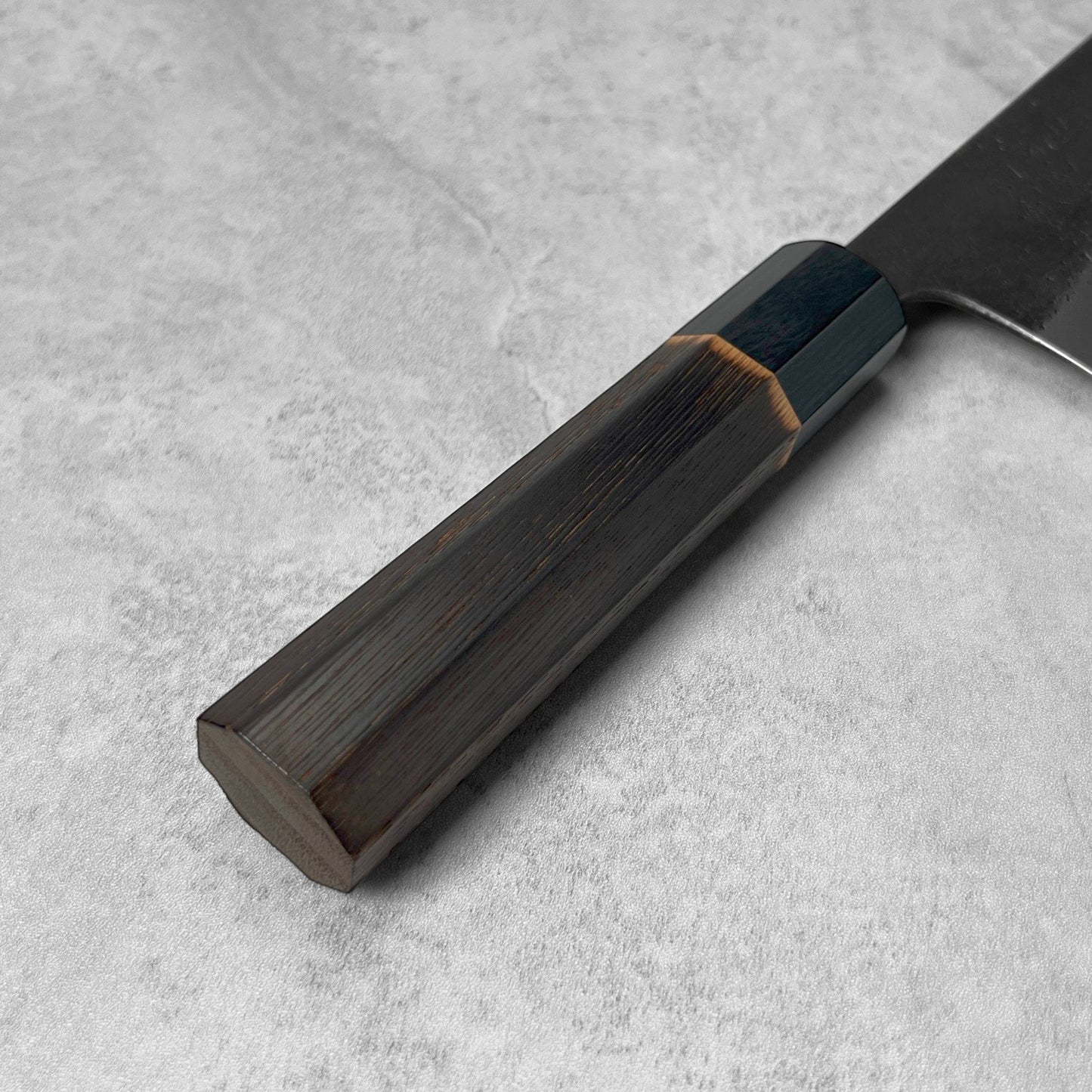 Toshihiro Wakui White #2 Kurouchi Nashiji Santoku 180mm