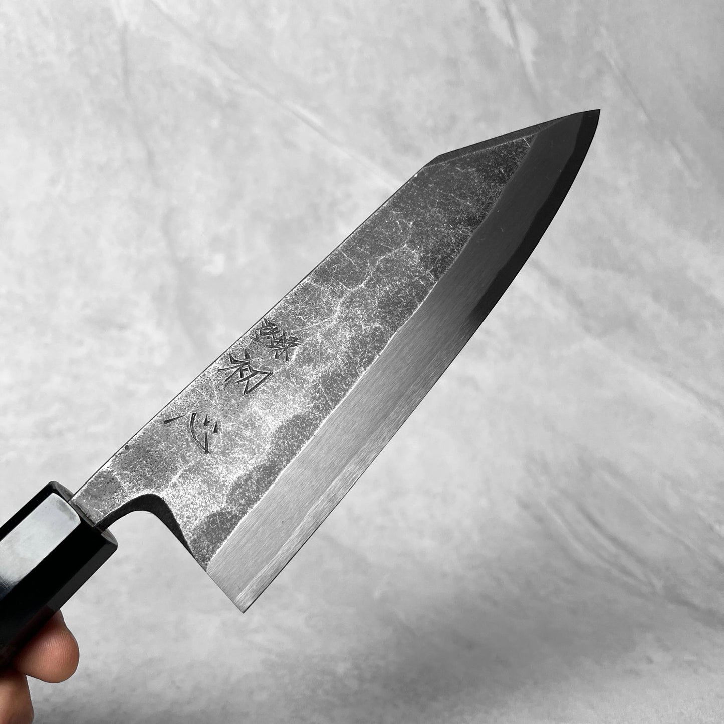 Hatsukokoro x Myojin Shirasagi Blue #2 Kurouchi Kiritsuke Deba