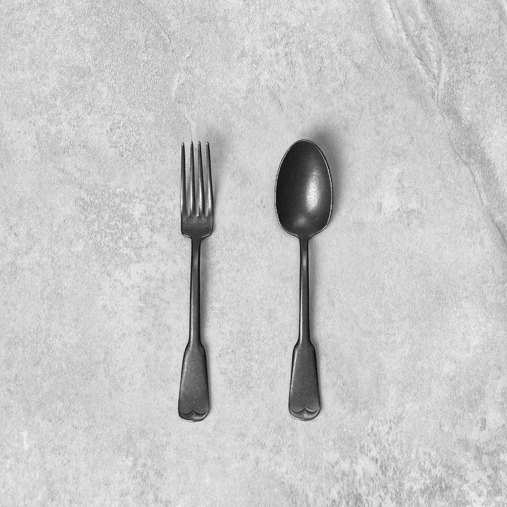 Aoyoshi Flatware Lutèce Classic Collection (Black Vintage Finish)