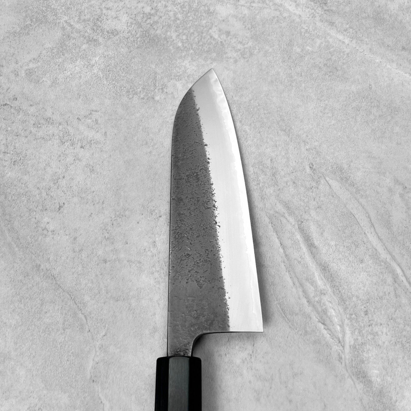Toshihiro Wakui White #2 Kurouchi Nashiji Santoku 180mm
