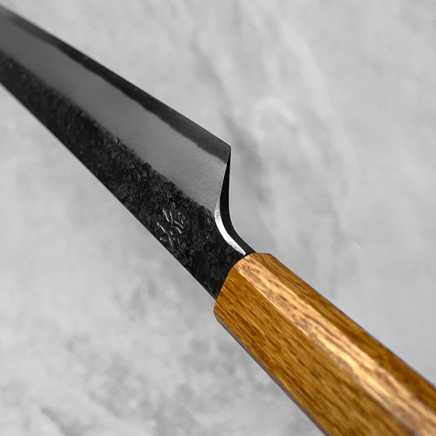 Sakai Takayuki Homura Guren Blue #2 Kurouchi Tsuchime Kengata Yanagiba 300mm (by Itsuo Doi)