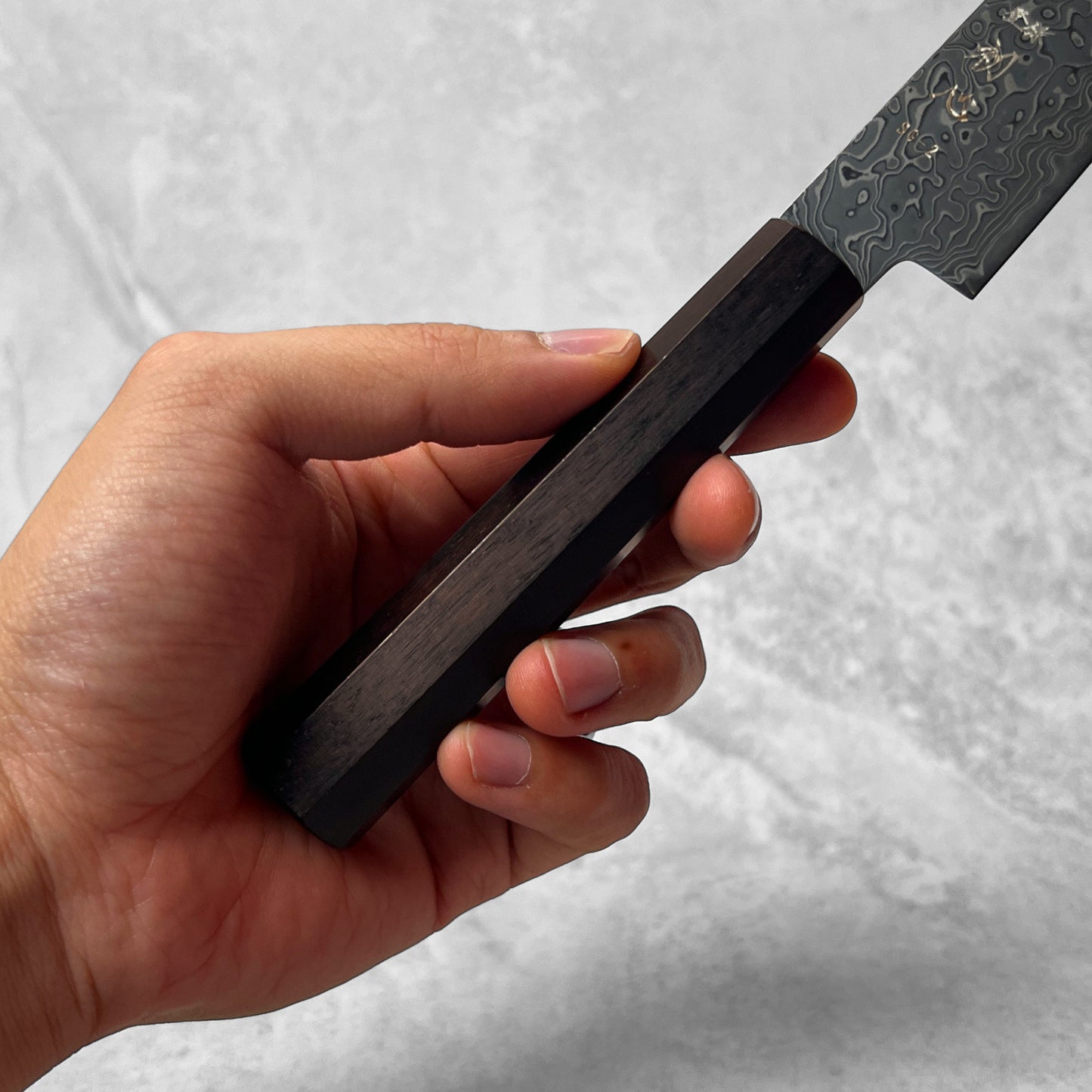 Hatsukokoro Ryuhyo Kurozome SG2 Damascus Petty 150mm