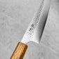 Seki Kanetsugu Shiun VG10 Burnt Lacquer Santoku 170mm