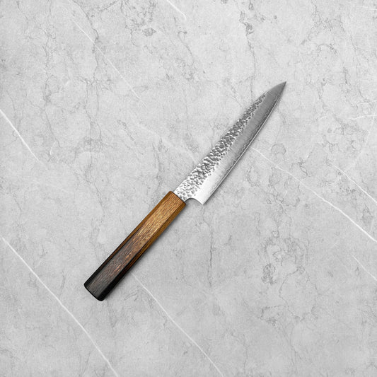 Seki Kanetsugu Shiun VG10 Burnt Lacquer Petty 150mm